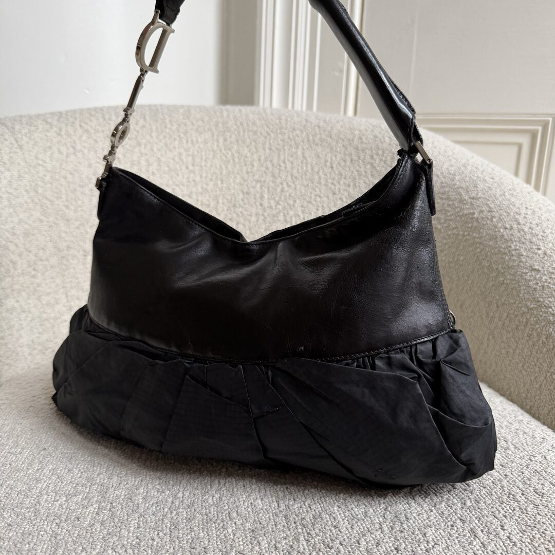 RARE Dior Corset Black Leather Shoulder Bag
