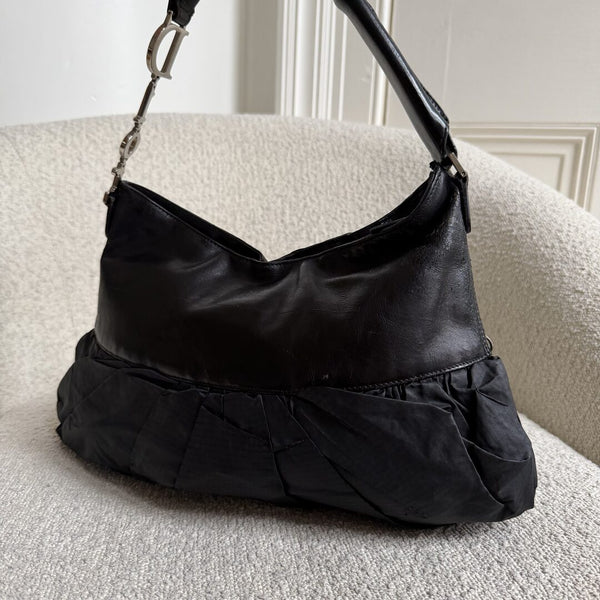 RARE Dior Corset Black Leather Shoulder Bag