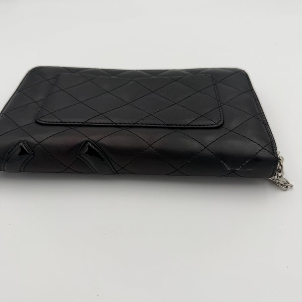 2005 Chanel CC Cambon Black Leather Wallet