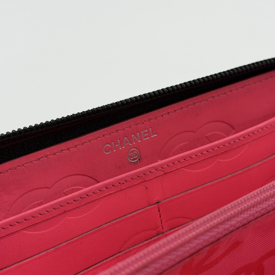 2012 Chanel CC Cambon Black Leather Wallet