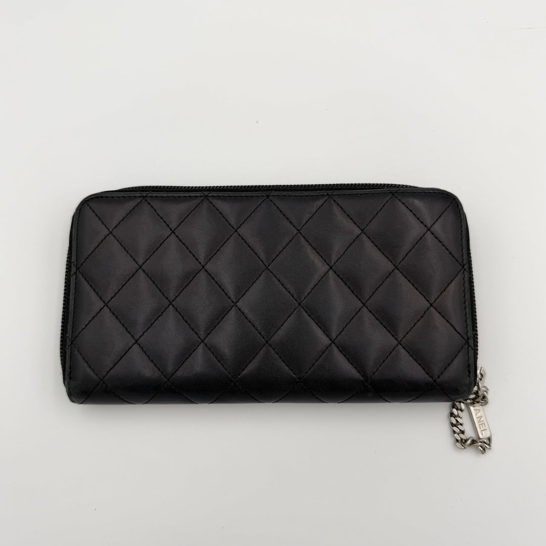 2012 Chanel CC Cambon Black Leather Wallet
