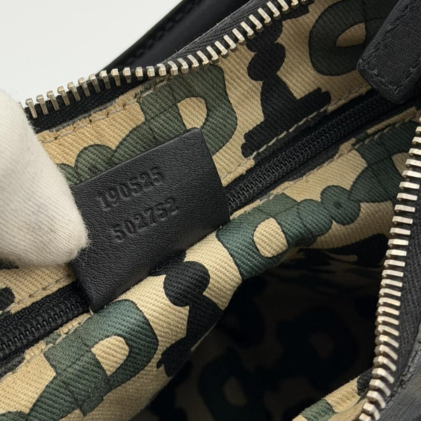 Gucci Guccissima Abbey Leather Black Shoulder Bag