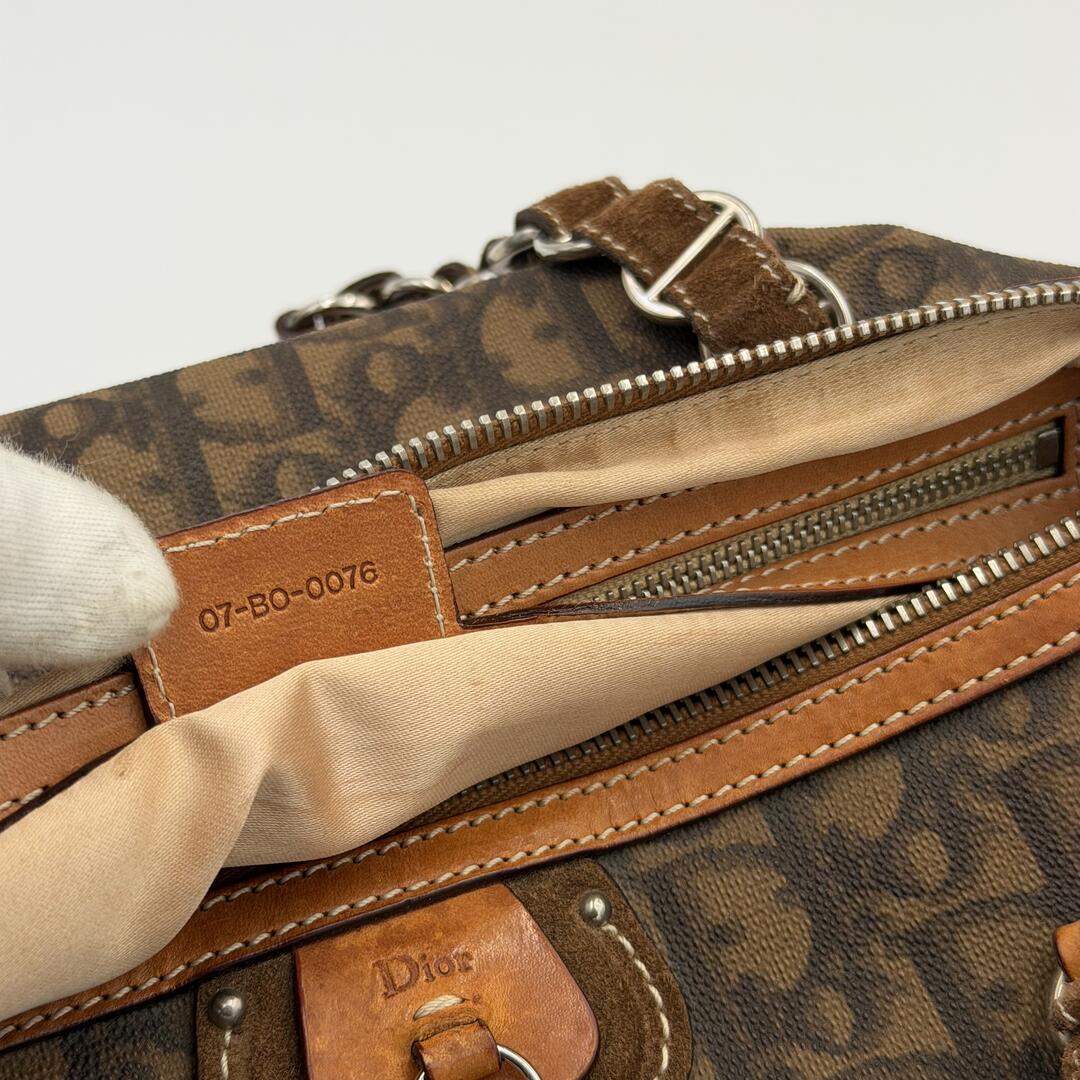 2006 Dior Romantique Trotter Brown Shoulder Bag