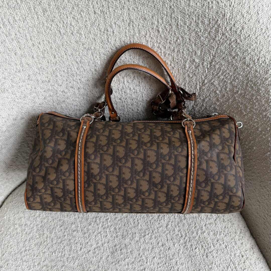 2006 Dior Romantique Trotter Brown Shoulder Bag