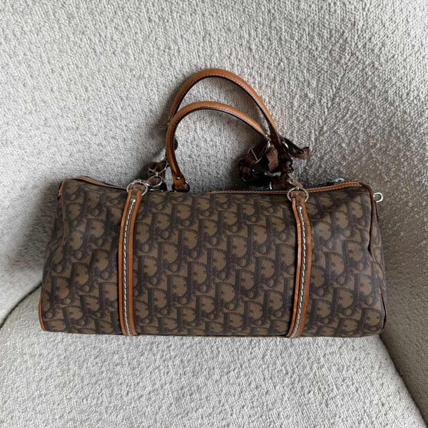 2006 Dior Romantique Trotter Brown Shoulder Bag