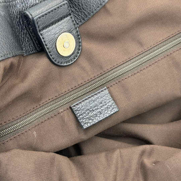 Gucci GG Canvas Sukey Black Large Tote Bag