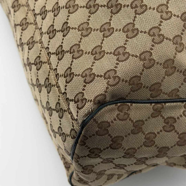 Gucci GG Canvas Sukey Black Large Tote Bag