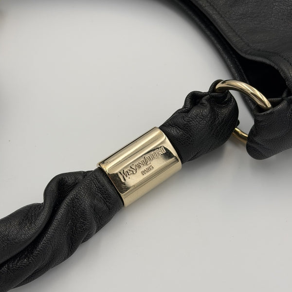 YSL Saint Tropez Leather Black Shoulder Bag