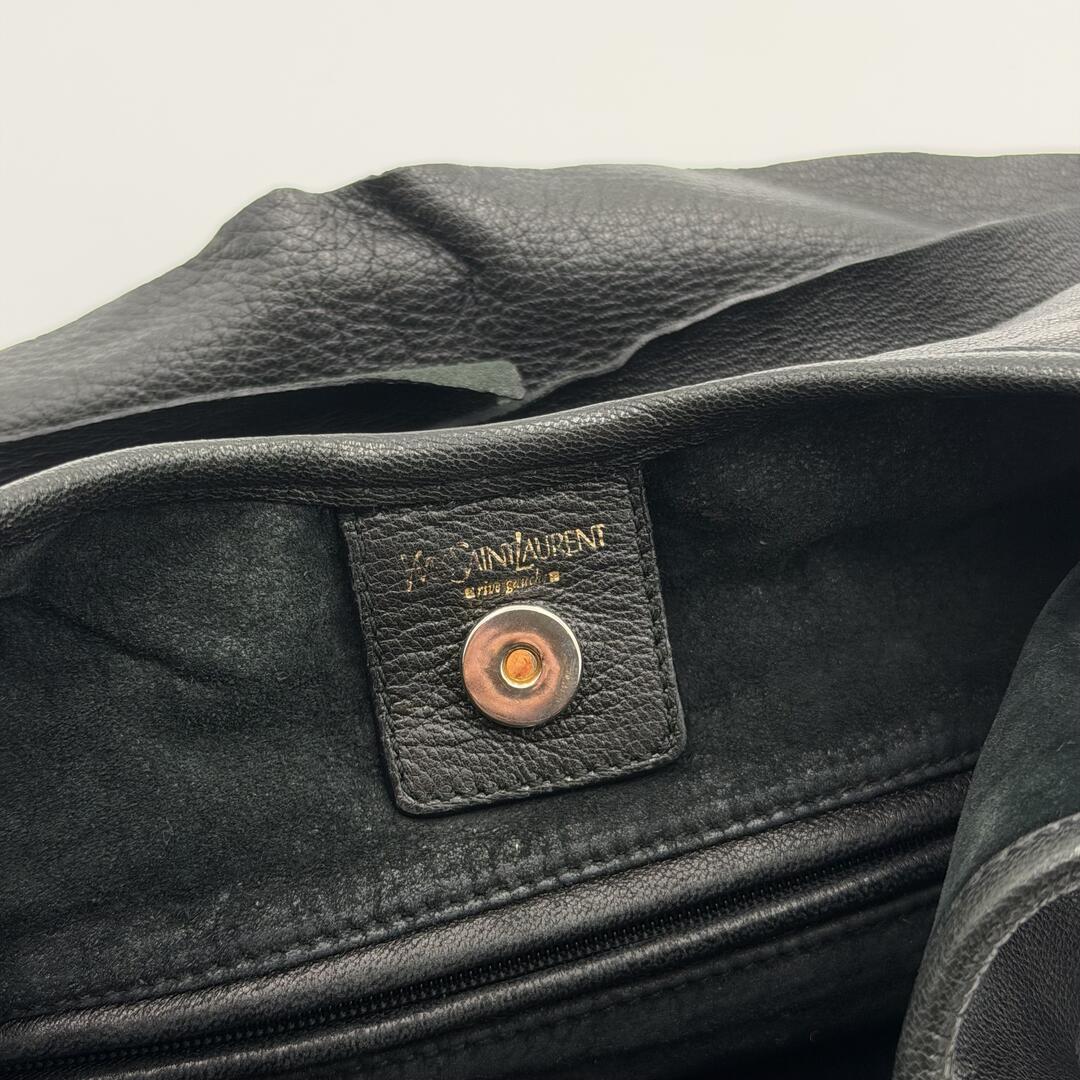 YSL Saint Tropez Leather Black Shoulder Bag