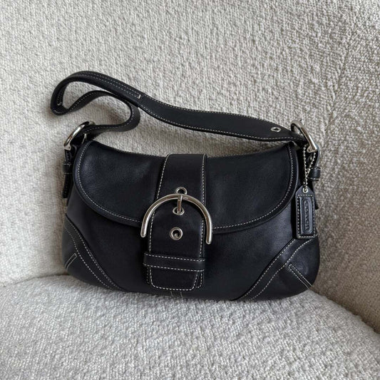 Coach Soho Leather Black Mini Shoulder Bag