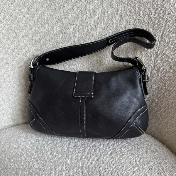 Coach Soho Leather Black Mini Shoulder Bag