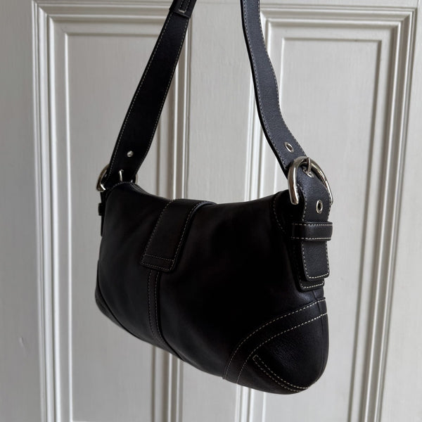 Coach Soho Leather Black Mini Shoulder Bag