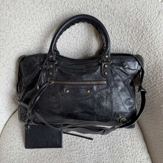 2013 Balenciaga City Leather Black Handbag