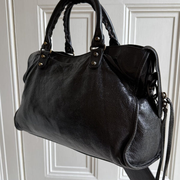 2013 Balenciaga City Leather Black Handbag