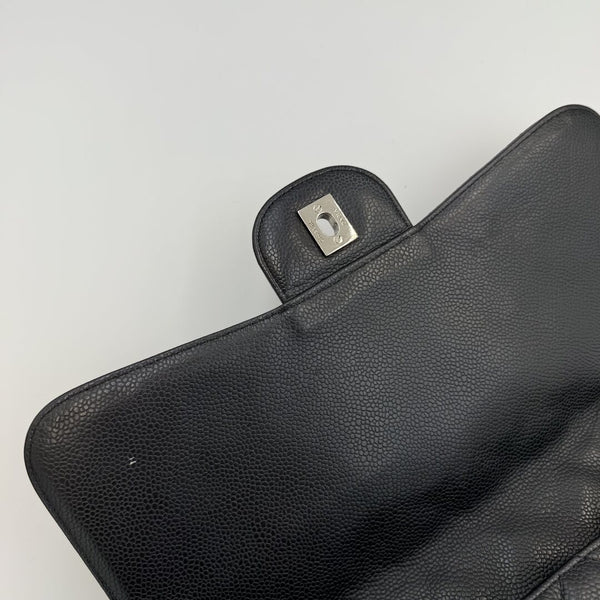 Chanel Classic Jumbo Caviar Flap Black Shoulder Bag