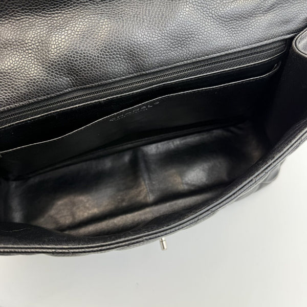 Chanel Classic Jumbo Caviar Flap Black Shoulder Bag