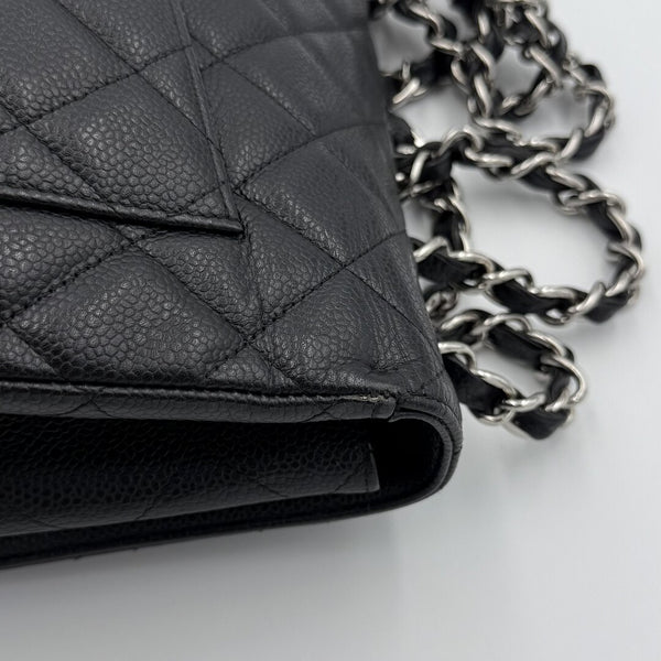 Chanel Classic Jumbo Caviar Flap Black Shoulder Bag