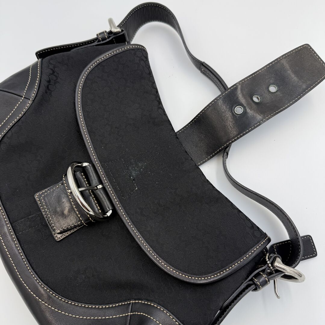 Rare Coach Mini Signature Soho Black Shoulder Bag