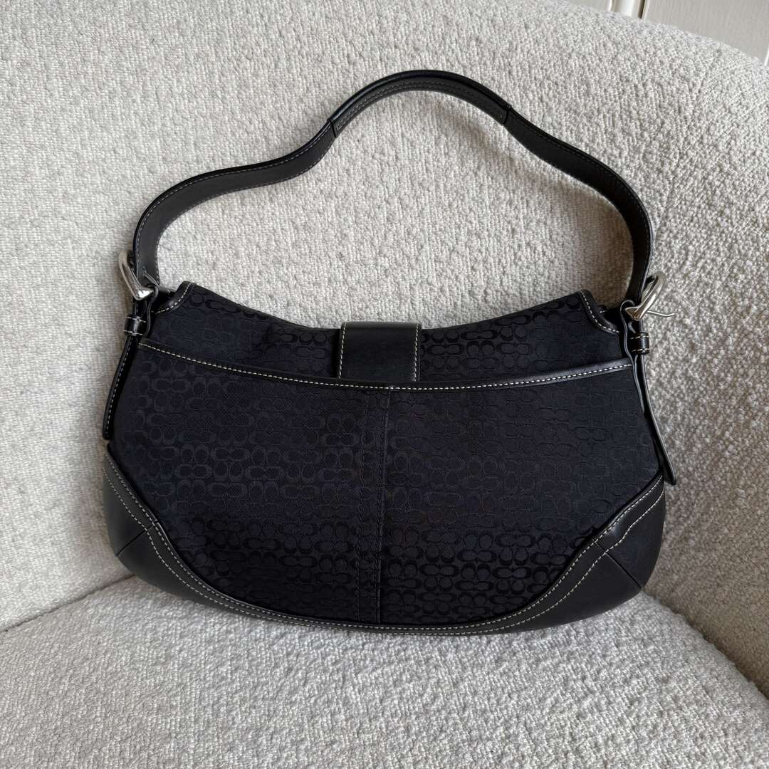 Rare Coach Mini Signature Soho Black Shoulder Bag