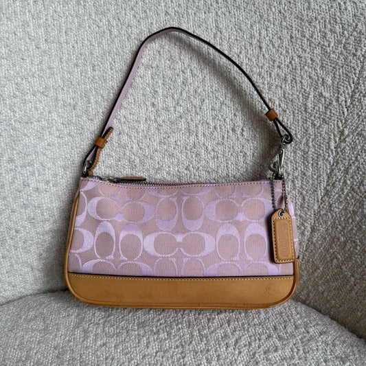 Coach Signature Demi Pink Shoulder Bag