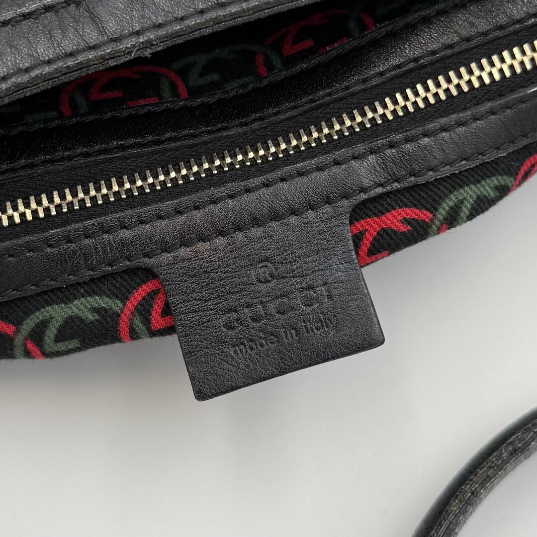 Gucci Britt Hobo Leather Black Shoulder Bag