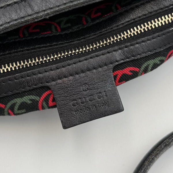 Gucci Britt Hobo Leather Black Shoulder Bag