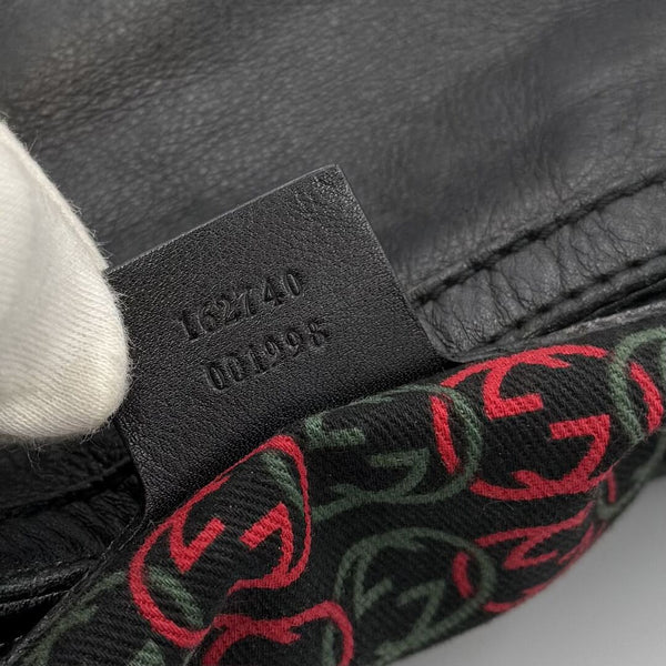 Gucci Britt Hobo Leather Black Shoulder Bag