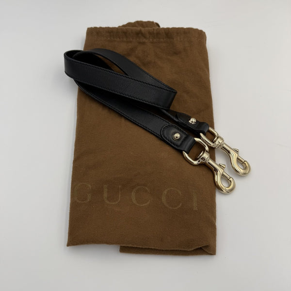 Gucci GG Canvas Indy Bamboo Black Handbag