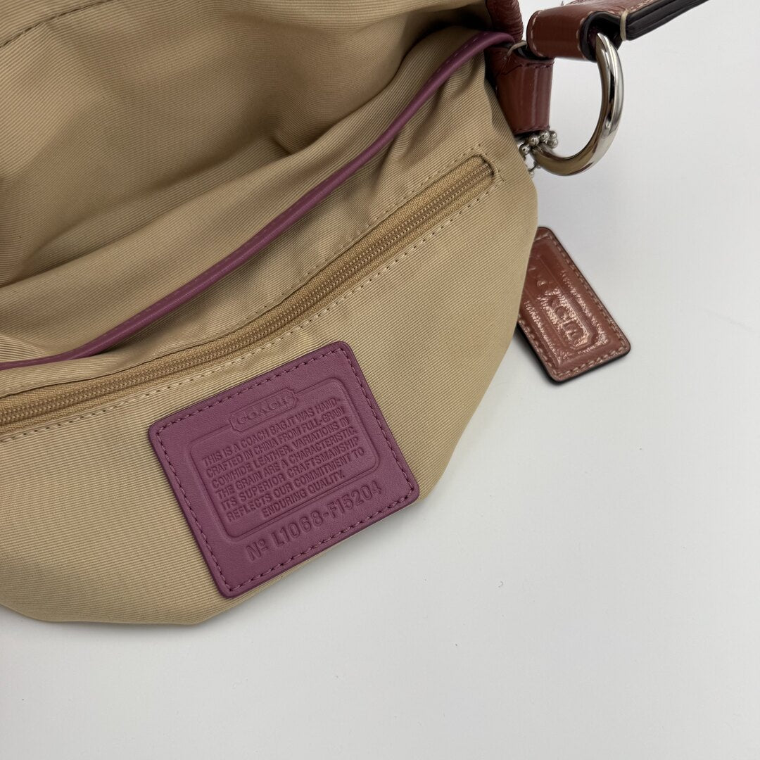 Coach Soho Leather Purple Shoulder Bag