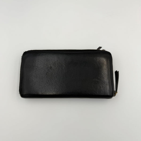 Balenciaga Giant 21 Continental Leather Black Zip Wallet