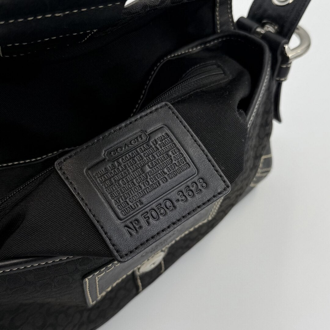 Coach Signature Mini Soho Black Shoulder Bag