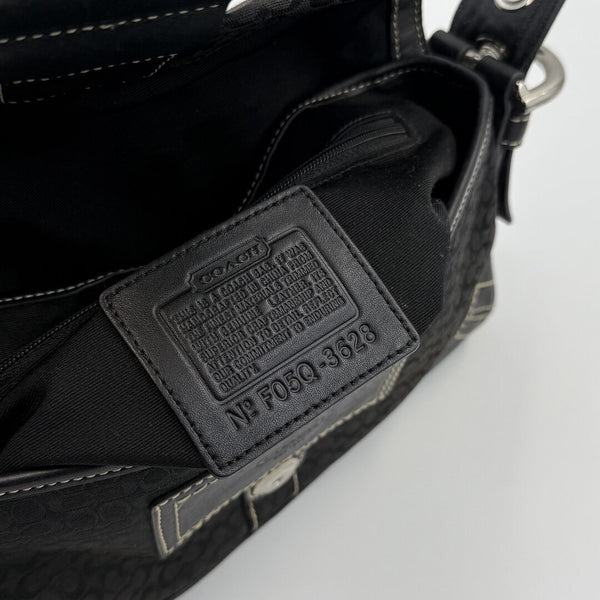 Coach Signature Mini Soho Black Shoulder Bag