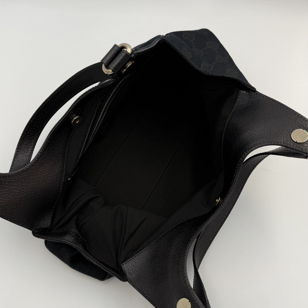 Gucci GG Monogram Canvas Black Tote Bag