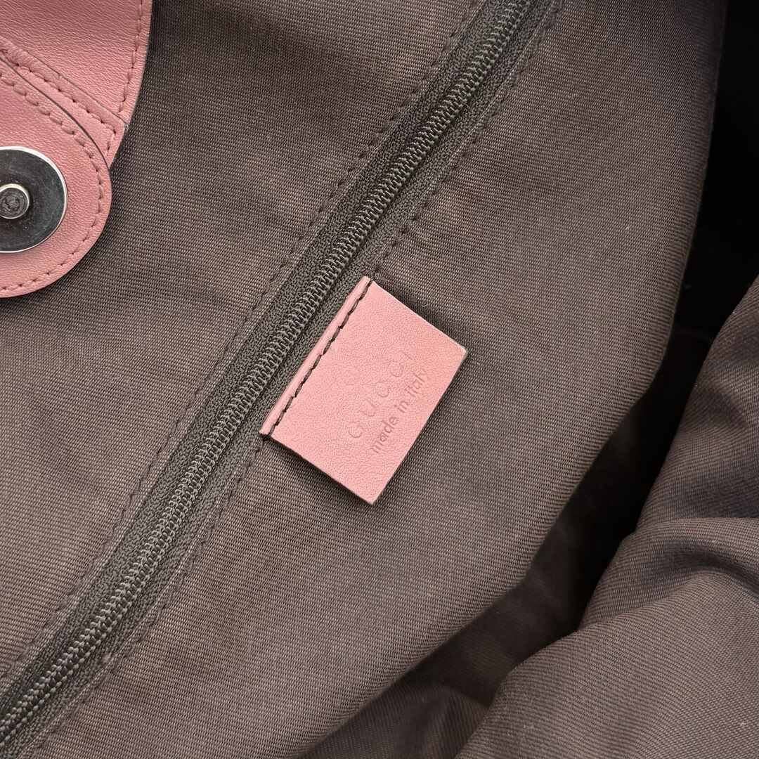 Gucci GG Canvas Sukey Pink Tote Bag
