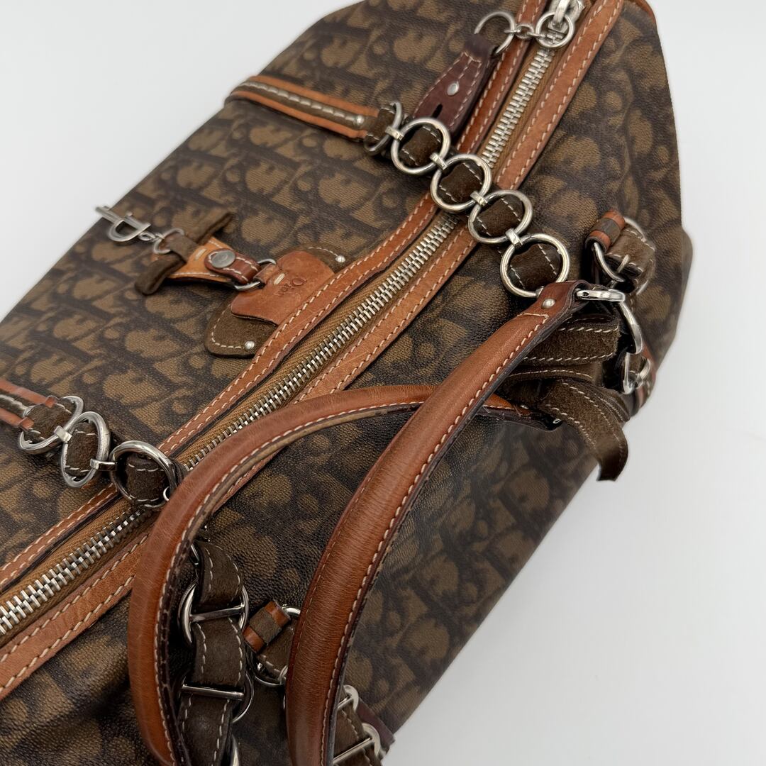2006 Dior Romantique Trotter Brown Shoulder Bag
