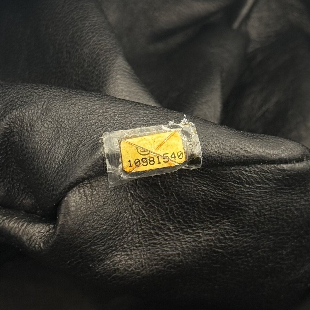 2005 Chanel Leather Luxe Ligne Bowler Tote Bag