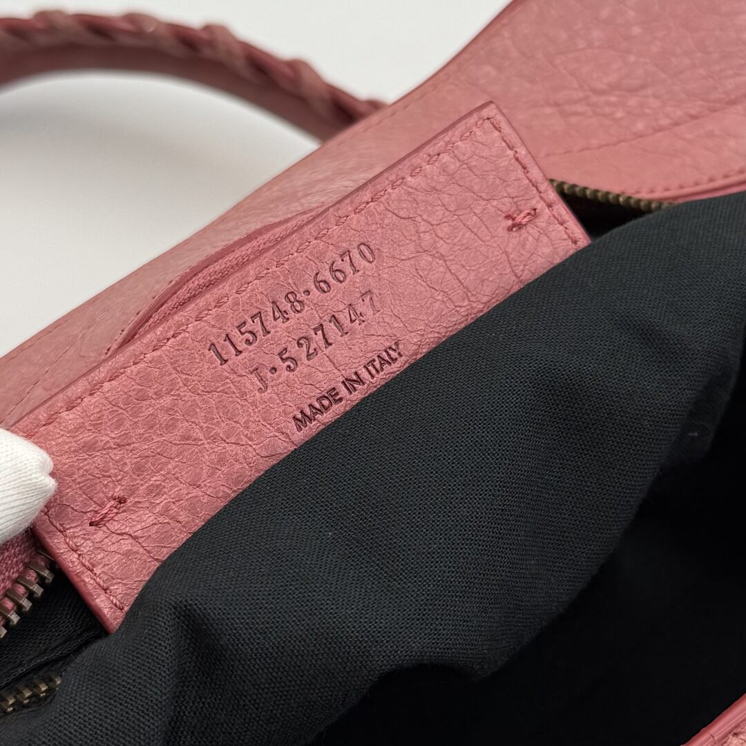 2013 Balenciaga The City Leather Pink Shoulder Bag