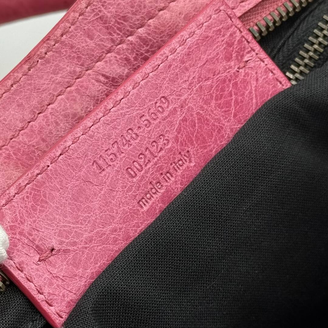 2010 Balenciaga The City Leather Pink Shoulder Bag