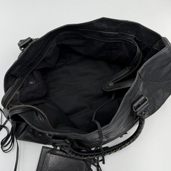 2003 Balenciaga Motocross Classic Back Leather Handbag