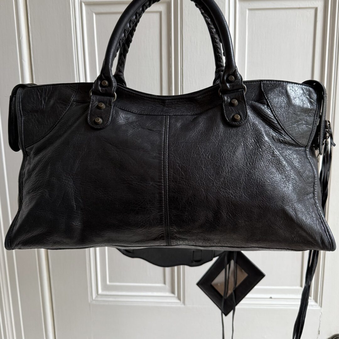 2003 Balenciaga Motocross Classic Back Leather Handbag
