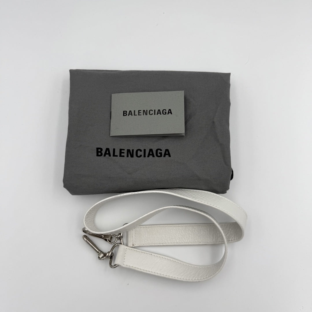 2025 Balenciaga Le City White Leather Bag