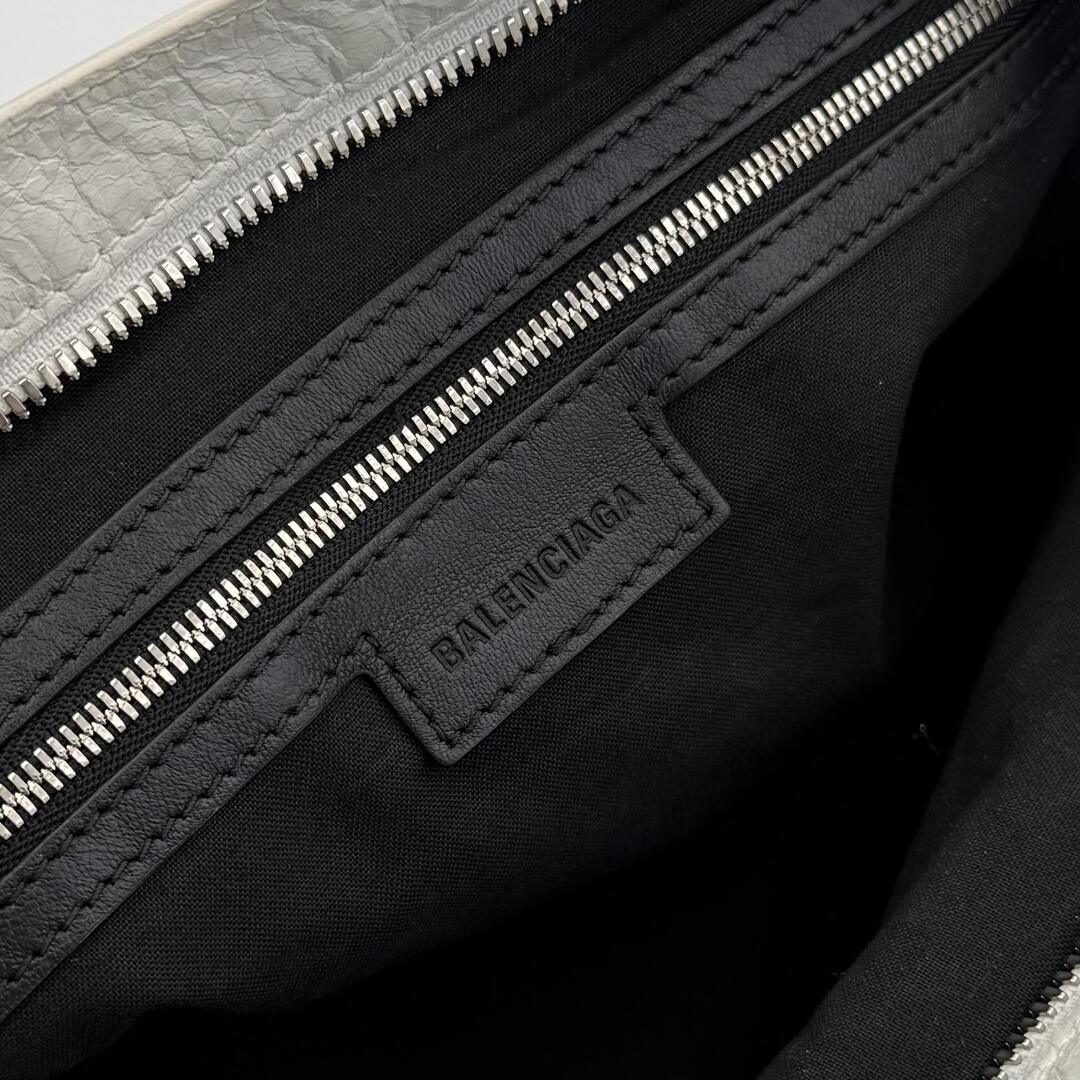 2025 Balenciaga Le City White Leather Bag