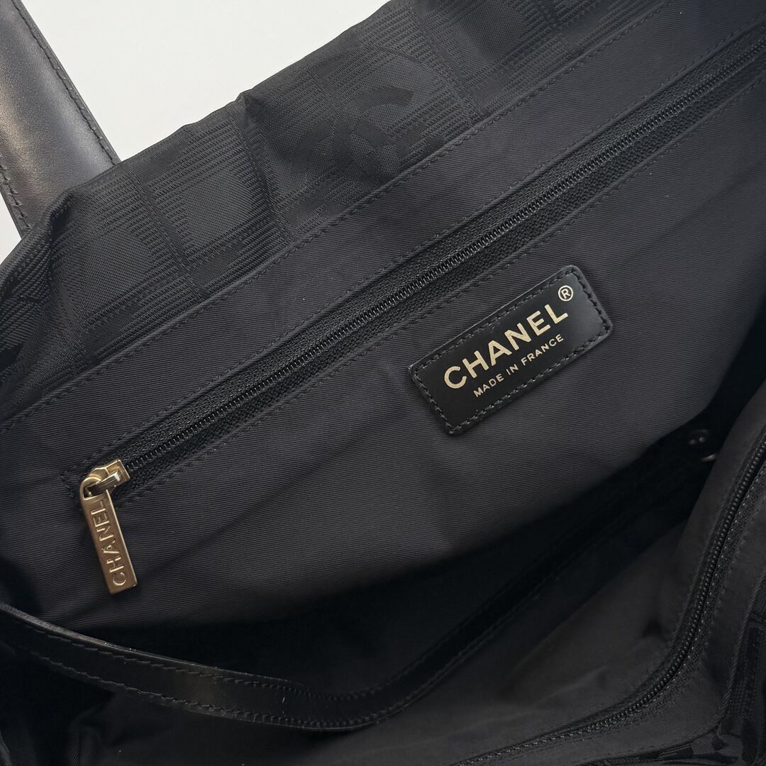 2004 Chanel CC Travel Line Black Mini Tote Bag