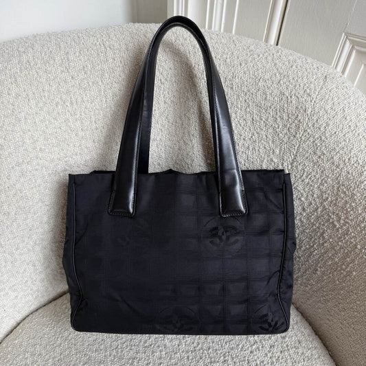 2004 Chanel CC Travel Line Black Mini Tote Bag
