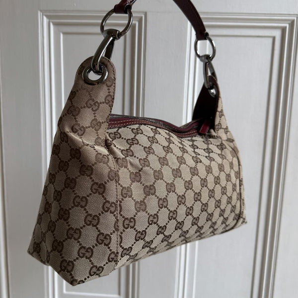 Gucci GG Canvas Red Shoulder Bag