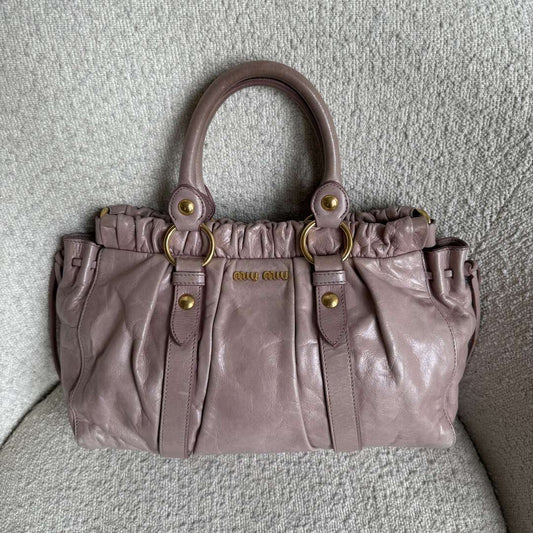 Miu Miu Vitello Dusty Pink Handbag