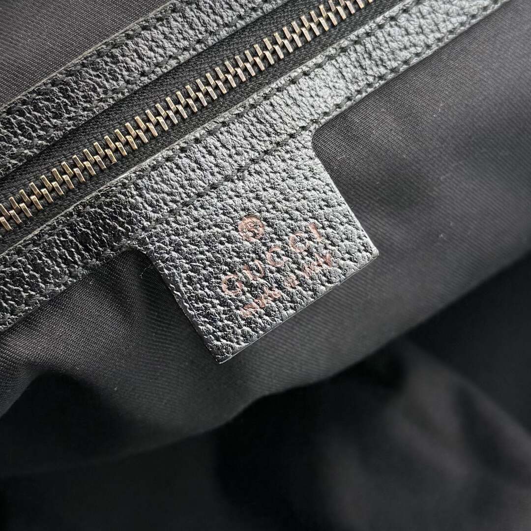 Gucci GG Canvas Bamboo Black Handbag