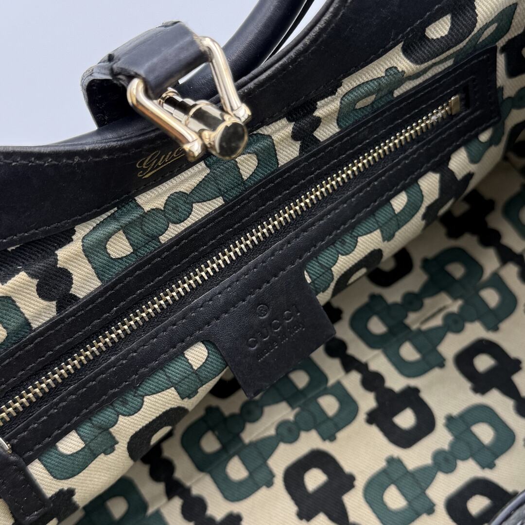 Gucci Guccissima Jackie Leather Black Shoulder Bag