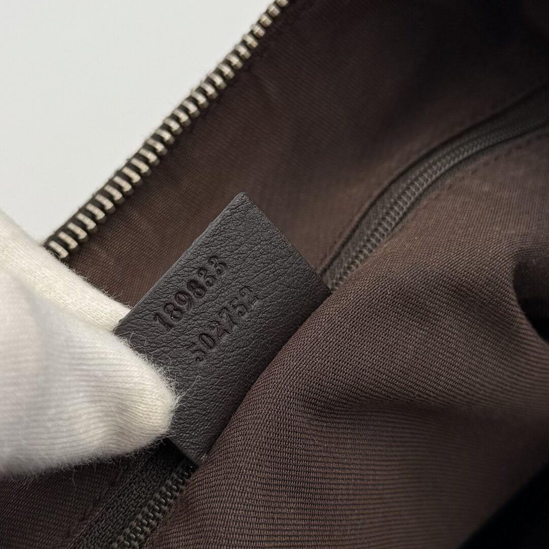 Gucci GG Canvas Abbey Brown Shoulder Bag