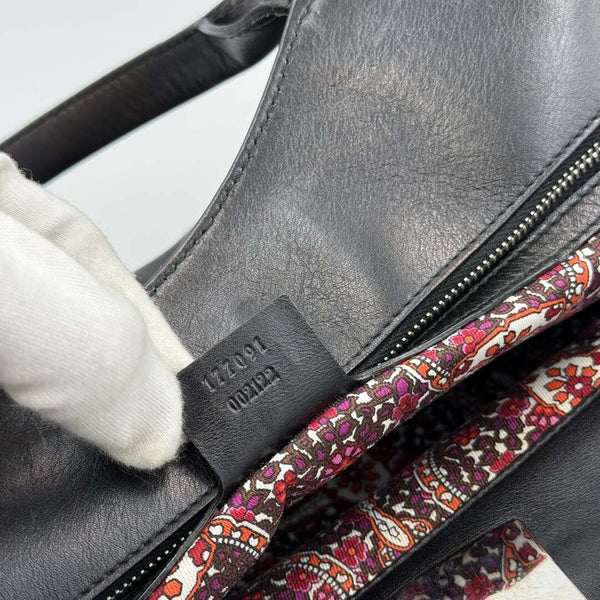 Gucci Race Indy Black Leather Handbag
